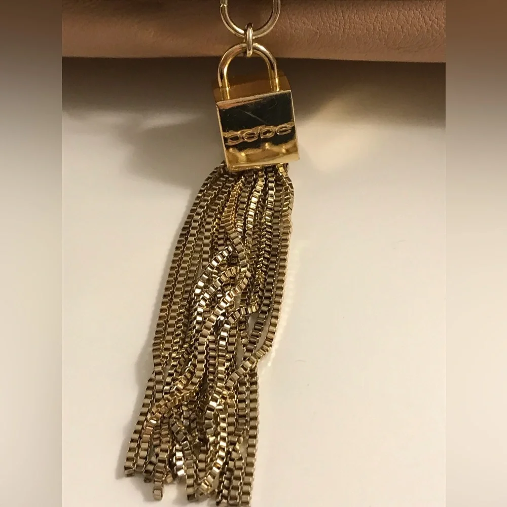 Bebe beige crossbody bag